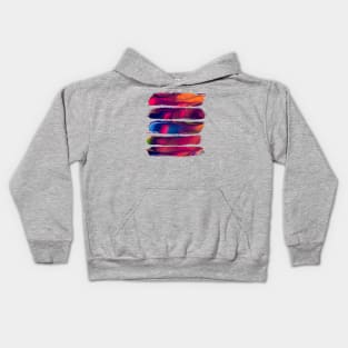 Paintbrush strokes Kids Hoodie